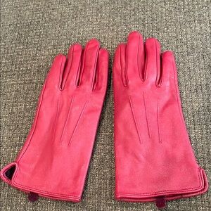 T-Max Heat Classic Red Leather Gloves (sz med)
